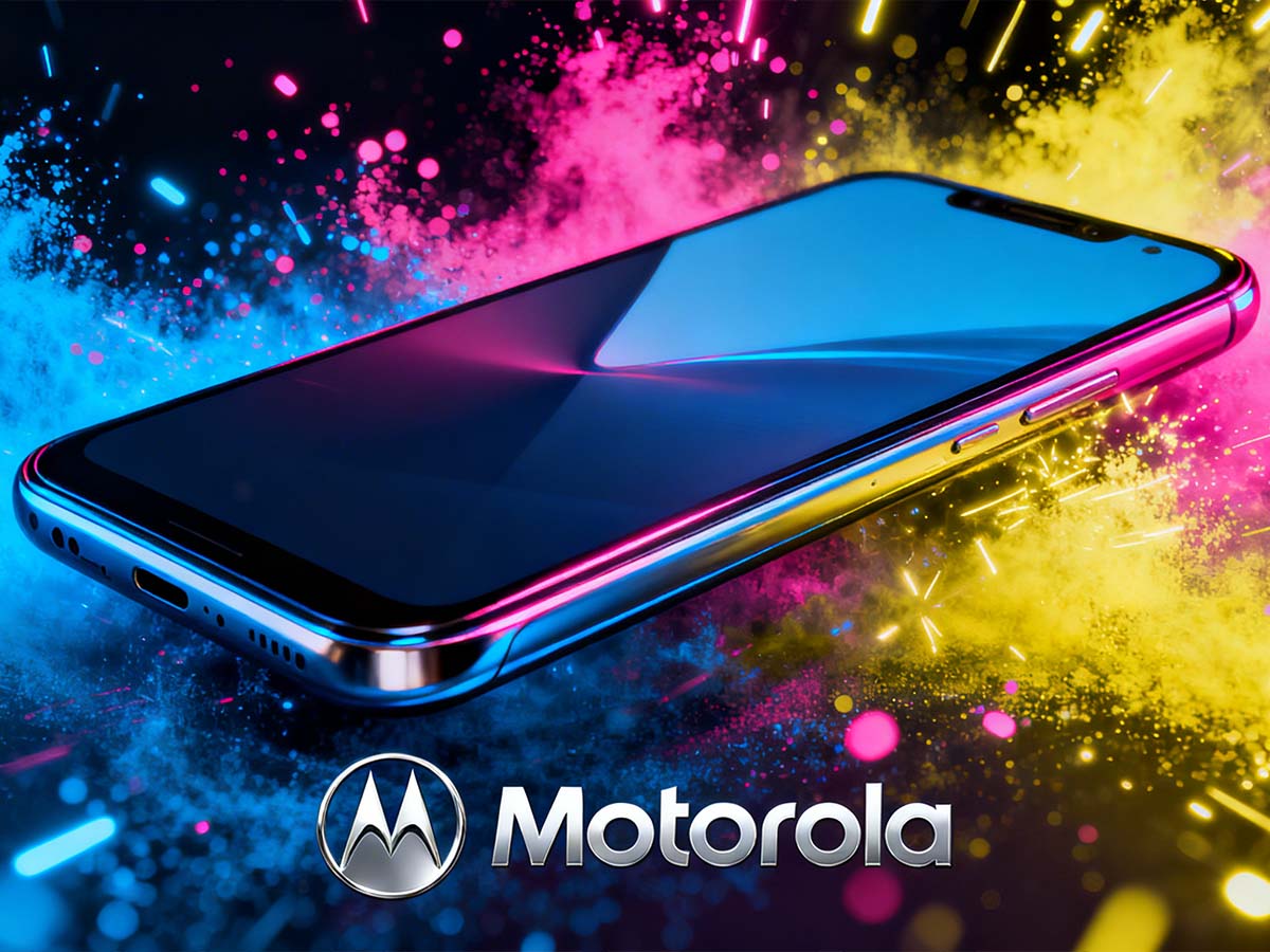 Motorola smartphone med fokus p&aring; premium design, sk&aelig;rm og materialer