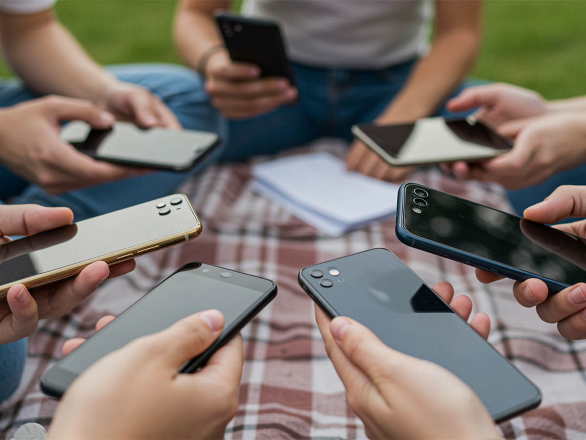 Prisvenlige smartphones vist i en guide-lignende sammenligning med fokus p&aring; smart k&oslash;b uden binding