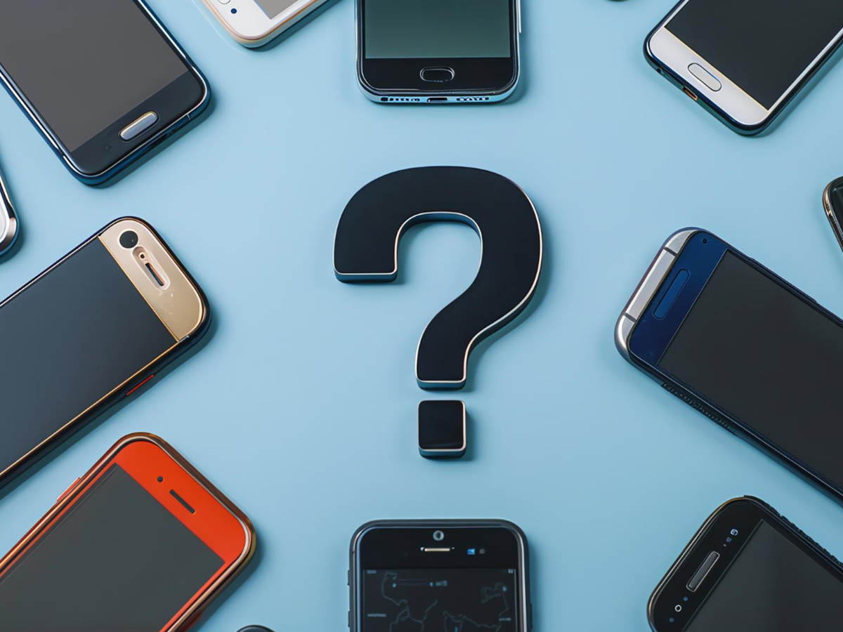 Visuel guide til at vælge mellem iPhone, Android, Samsung og prisvenlige smartphones