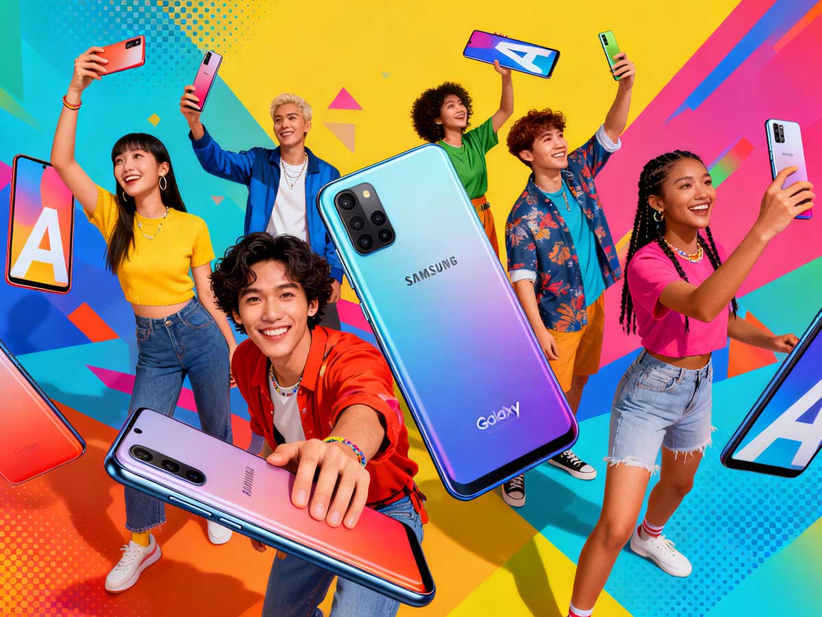 Sammenligning af Samsung Galaxy A-seriens niveauer fra budget til &oslash;vre mellemklasse